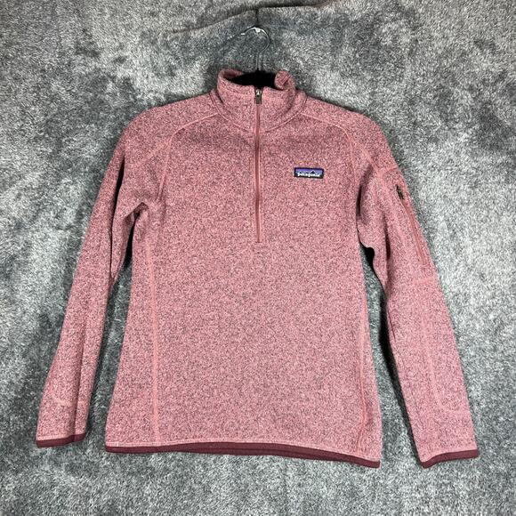 Patagonia Better Sweater 1/4 Zip Womens Small Pink /Purple Fleece Gorpcore City - Picture 1 of 8